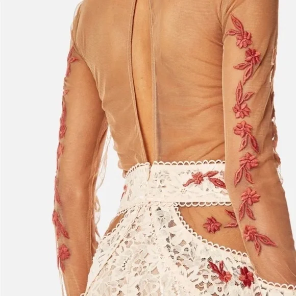 Women’s ‘Matador’ Tulle Dress in Melon by For Love & Lemons - Picture 7 of 16